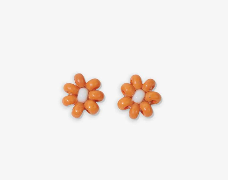 INK+ALLOY Game Day Flower Beaded Post Earrings