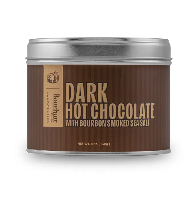 Bourbon Smoked Sea Salt Dark Hot Chocolate