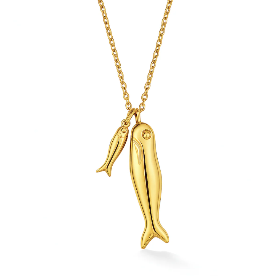 Ellie Vail Clifton Double Fish Necklace