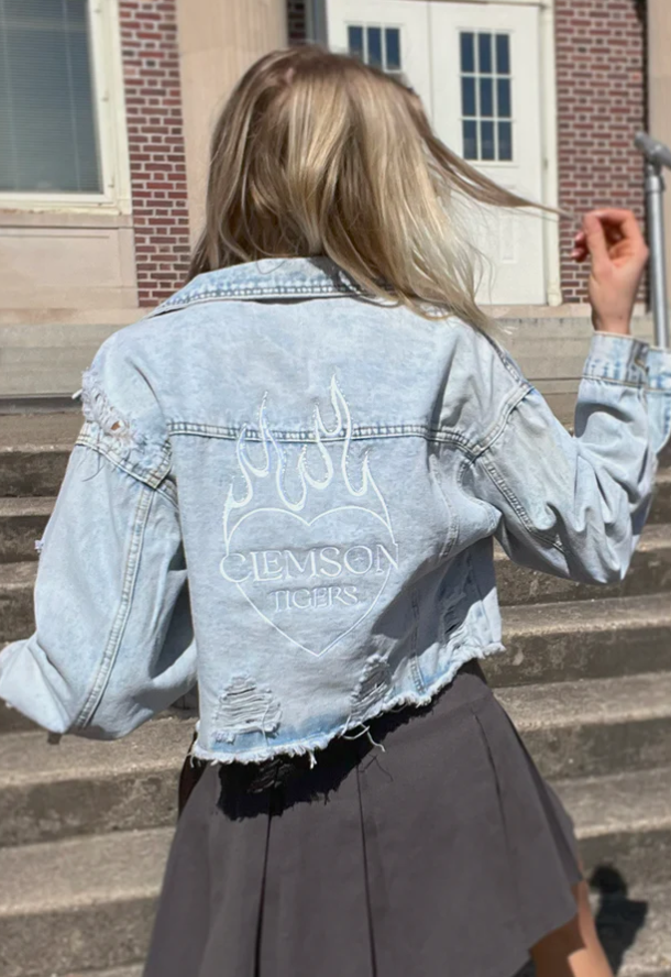 Clemson Tigers Perfect Match Denim Jacket