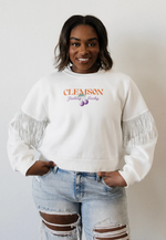 Clemson Cherry On Top Fringe Sweatshirt