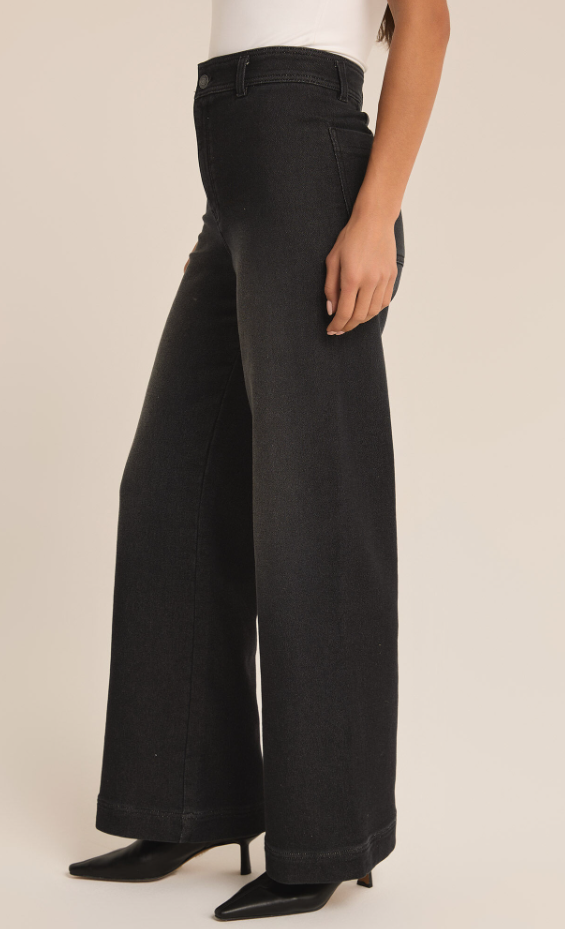 Z Supply Rilynn Wide Leg Denim Trouser