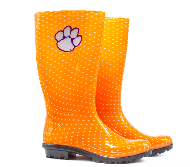 Women s Clemson Gameday Rain Boots Orange 8