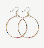 INK+ALLOY Kelly Beaded Hoop Earrings