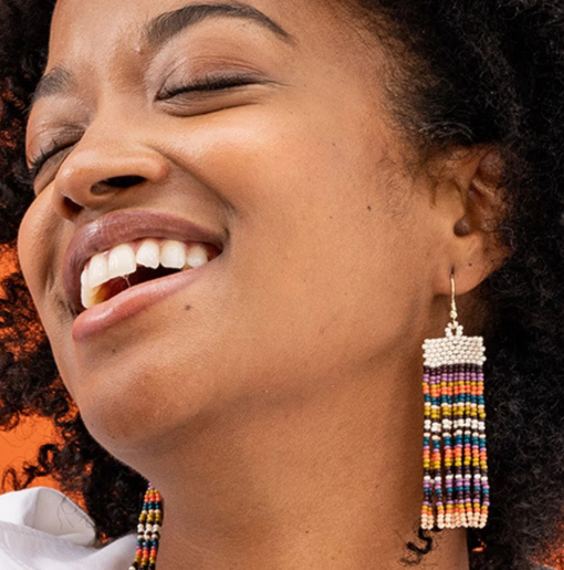 INK+ALLOY Adaline Beaded Fringe Earrings