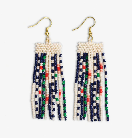 INK+ALLOY Adaline Beaded Fringe Earrings