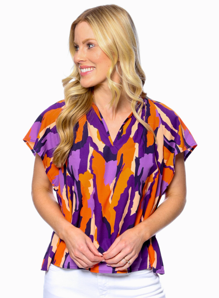 Stewart Simmons Abstract Blouse