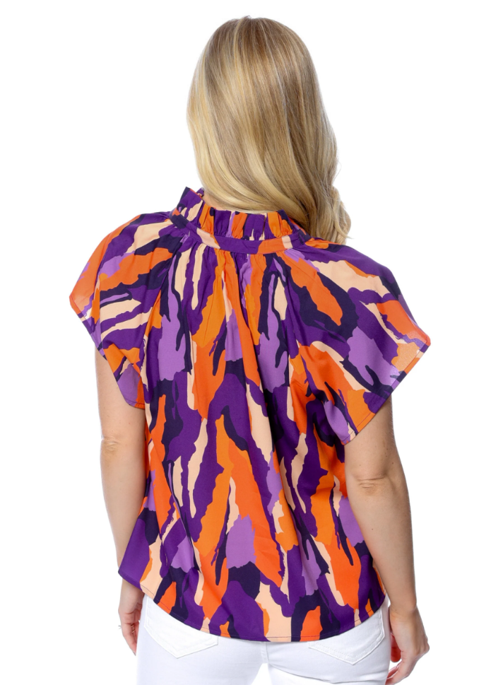 Stewart Simmons Abstract Blouse