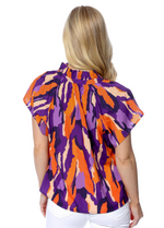 Stewart Simmons Abstract Blouse