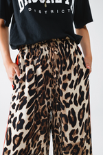 Celeste Striped Leopard Pants