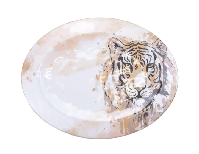 Tiger Love Melamine Platter