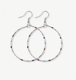 INK+ALLOY Kelly Beaded Hoop Earrings