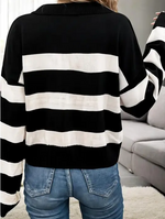 Amika Striped Collared Sweater