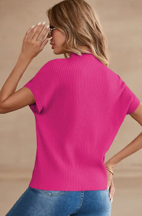 Lisette Pocket Short Sleeve Sweater