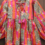 Eva Tiger Tunic Top