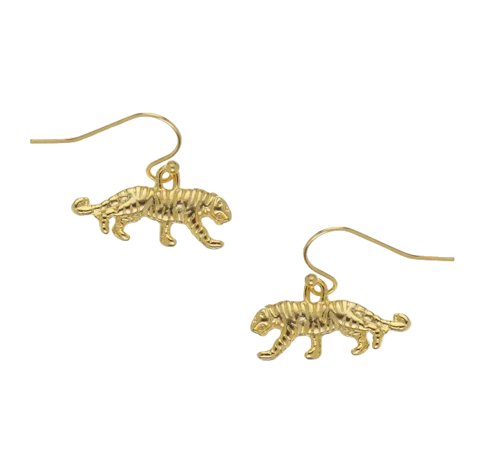 Susan Shaw Mini Tiger Body Wire Earrings