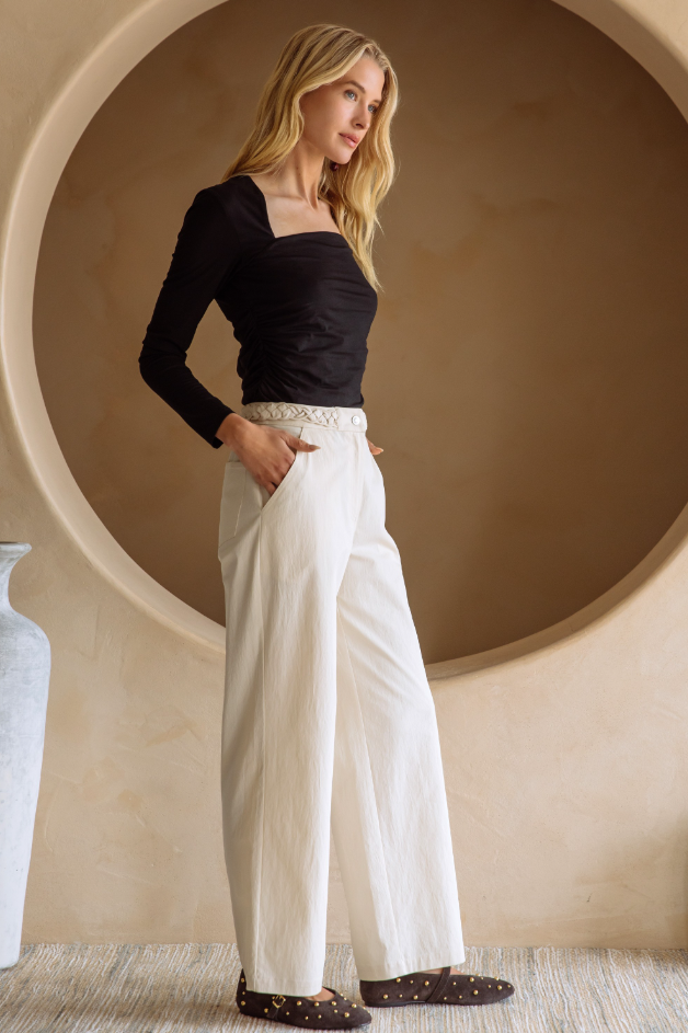 Susanna Braided Straight Pants