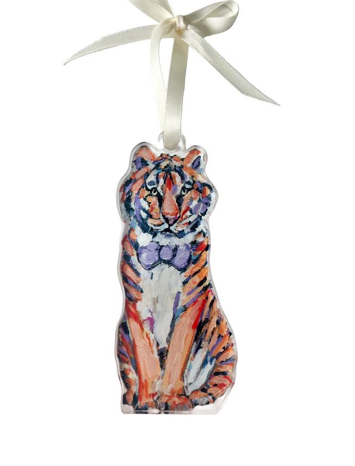 Chelsea Mcshane Art "Clemson Tiger" Ornament