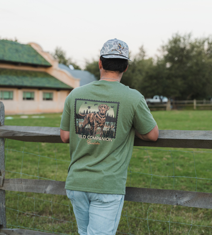 Burlebo Duck Dog Stamp Short Sleeve Tee