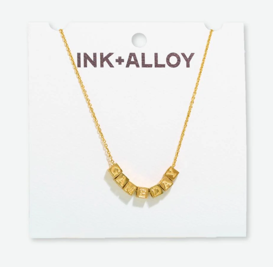 INK+ALLOY Goldie Chain Gameday Necklace