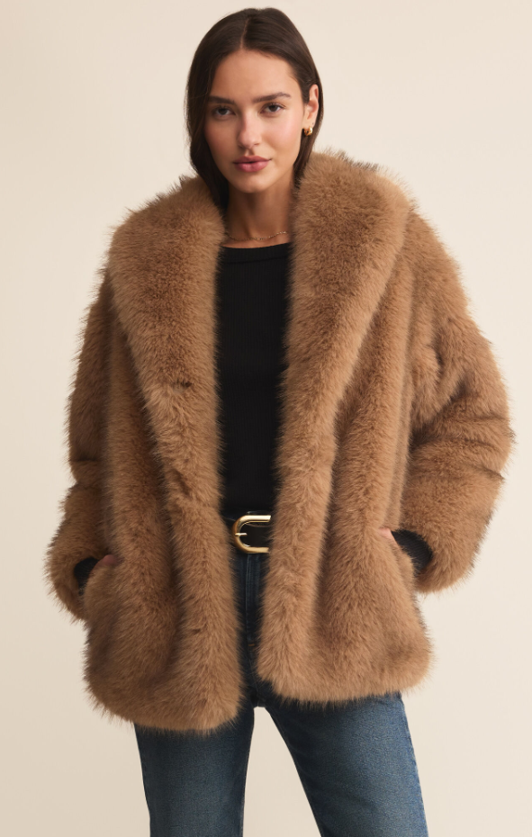 Z Supply Logan Faux Fur Coat