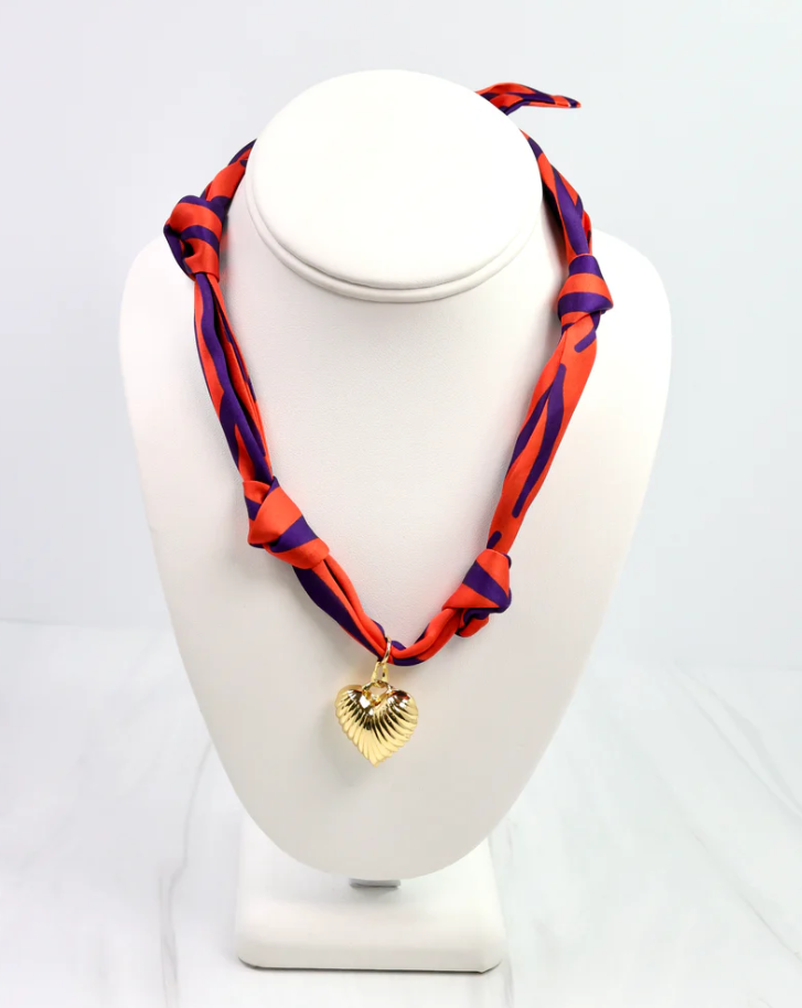 Caroline Hill Serafina Scarf Charm Necklace