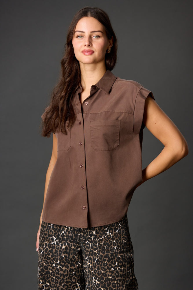 Lia Woven Button Up Shirt