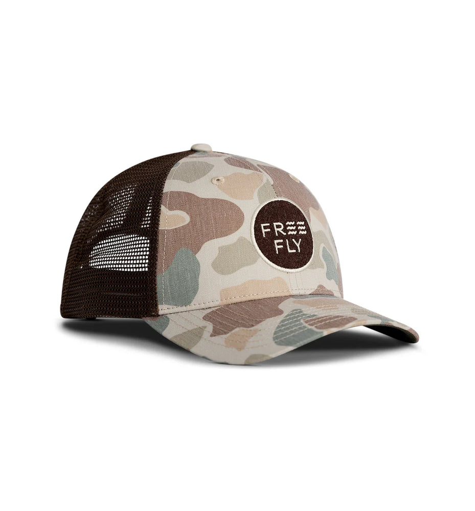 Free Fly Camo Trucker Hat
