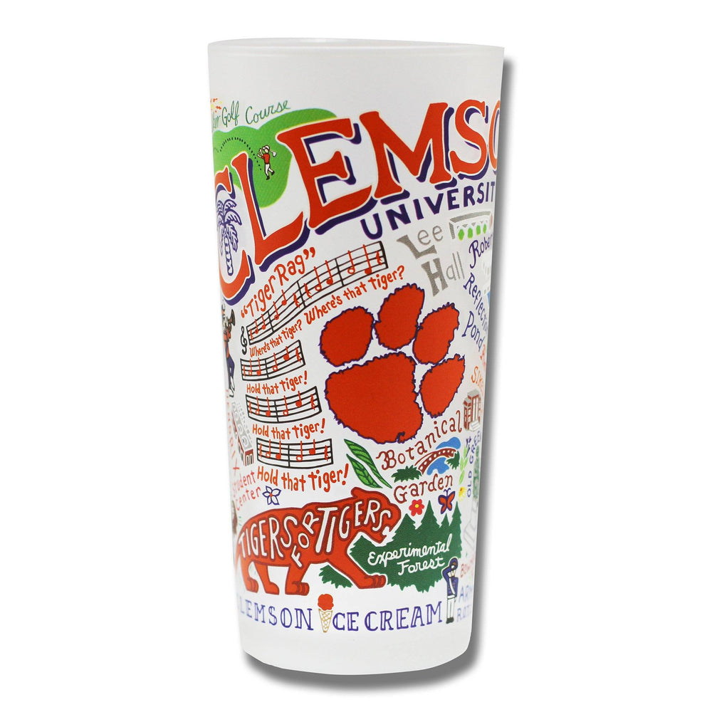 Clemson University Collegiate Drinking Glass