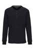 North River Men's Heather Waffle 3 Button Henley