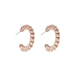 Keva Style Petite Braided Hoop Earrings