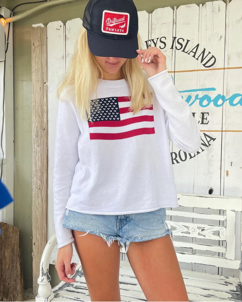 Women's American Flag Sweater