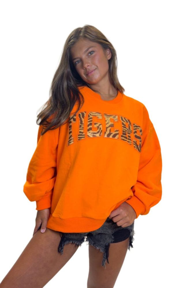 Queen of Sparkles "Tiger" Print Sweatshirt