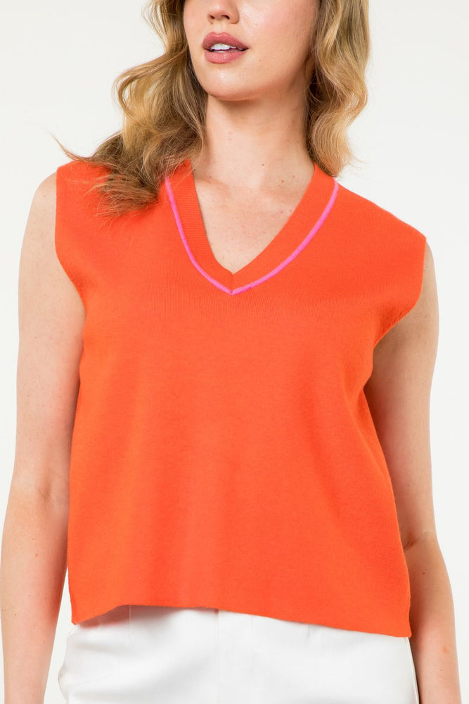 Gabrielle Sleeveless Knit Top