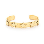 Five Star Gold Cuff Bracelet