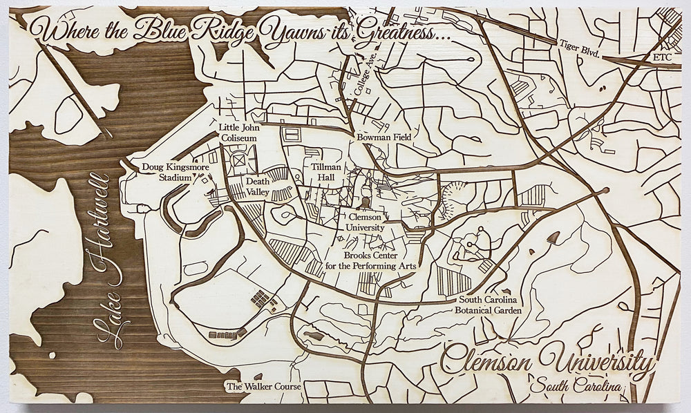 Fire & Pine Clemson University Map
