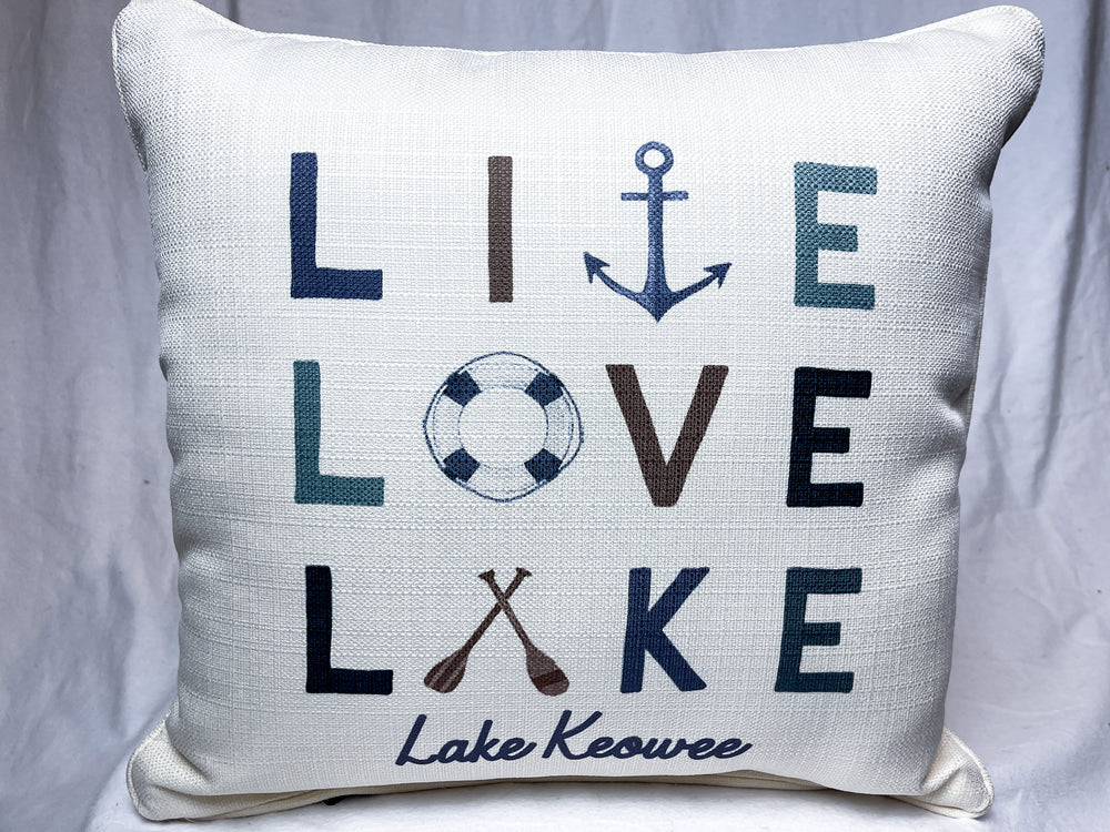 Live Love Lake Pillow