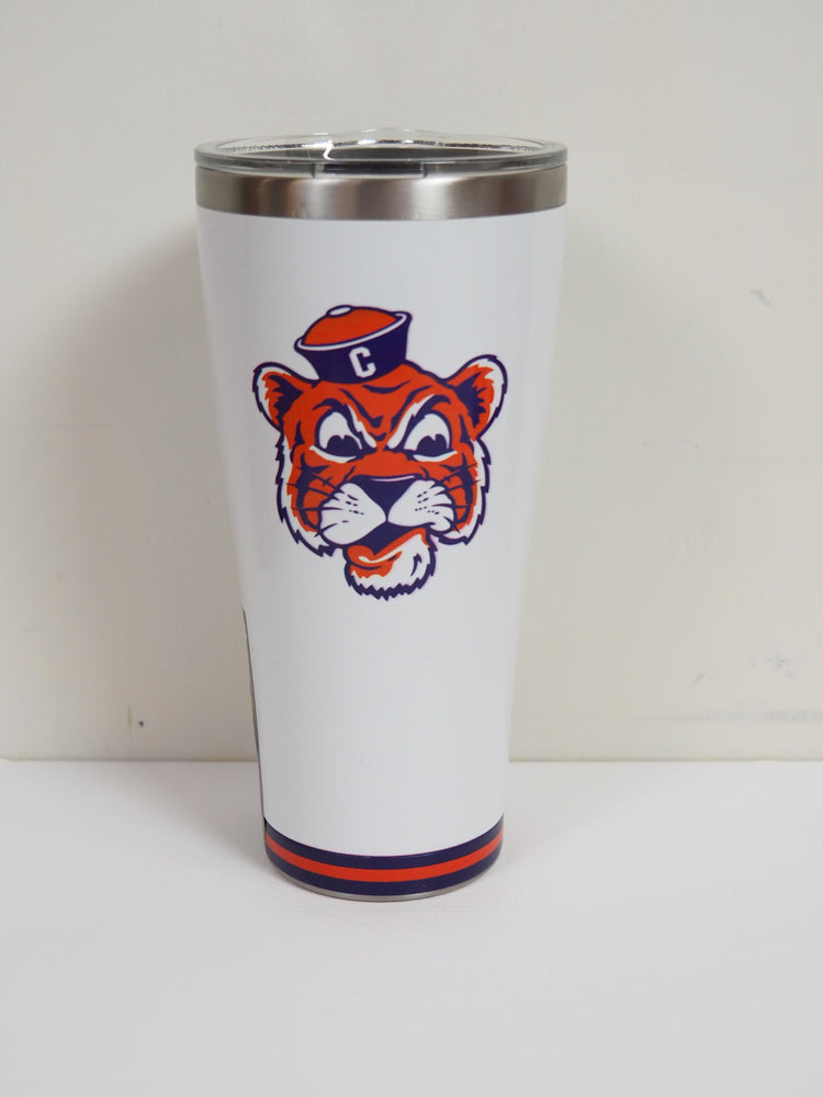 Vintage Clemson Tiger With Hat 30 oz Stainless Tervis Tumbler
