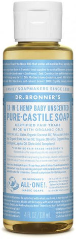 Dr. Bronner's Baby Unscented Castile Soap