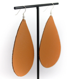 Raindrop + Willow Women's Genuine Leather Teardrop Earrings
