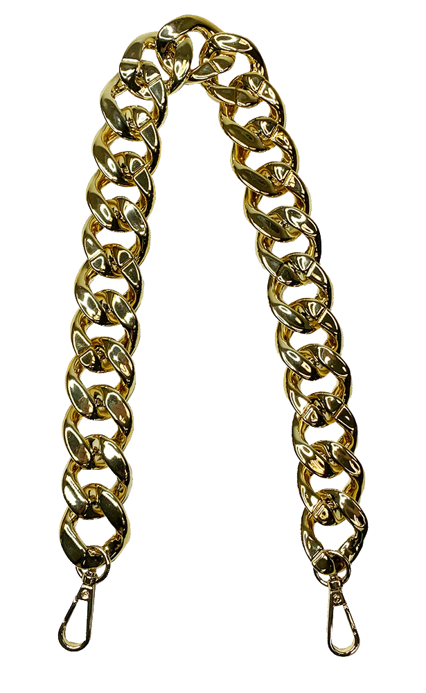 Ahdorned Gold Chain Shoulder Strap