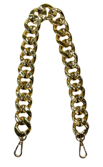 Ahdorned Gold Chain Shoulder Strap