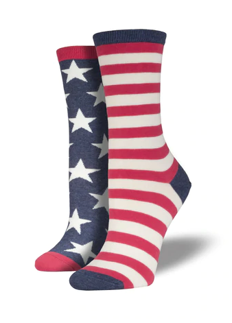 Socksmith Women's American Flag Socks