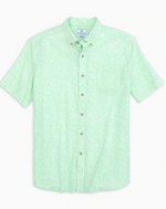 Southern Tide Great Catch Printed Short Sleeve Button Down Shirt