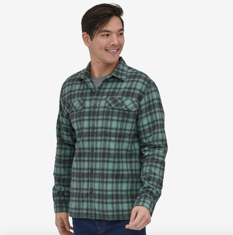 Patagonia Men's Long Sleeve Cotton Midweight Fjord Flannel Shirt