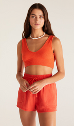 Z Supply V-Neck Rib Tank Bra