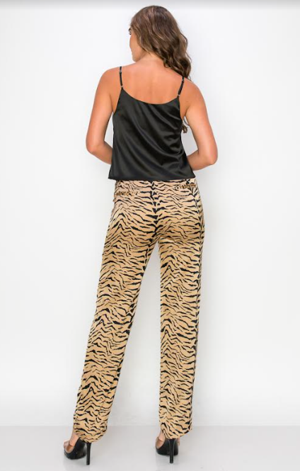 Odilia Satin Animal Pant