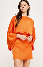 Genesis Kimono Satin Mini Dress