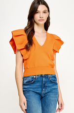 Blakely Pleated Knit Top