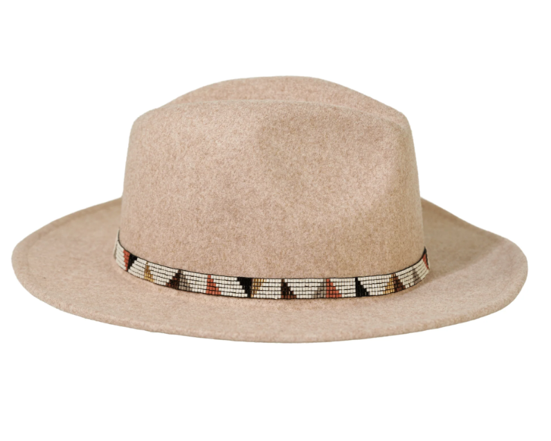 INK+ALLOY Sarah Angles Beaded Stretch Hat Band